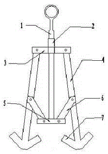 A wheel hub lifting jig