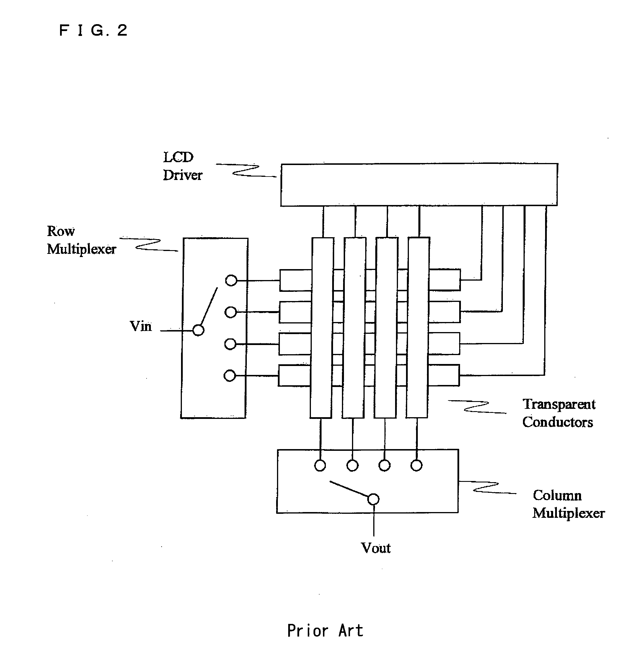 Liquid crystal device comprising array of sensor circuits with voltage-dependent capacitor