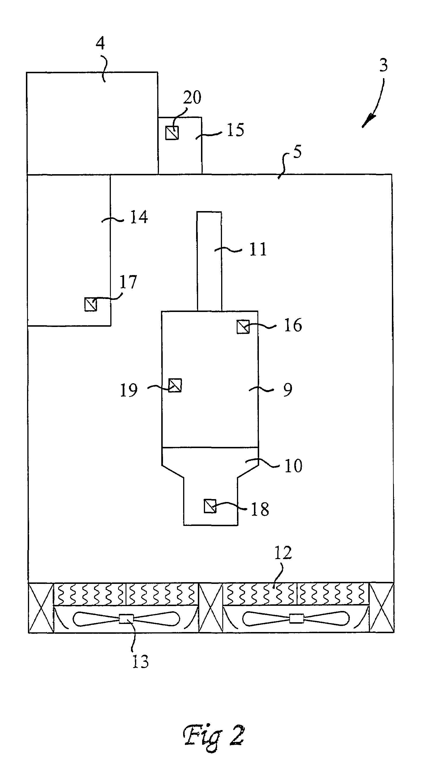 Drill rig and a method for controlling a fan therein