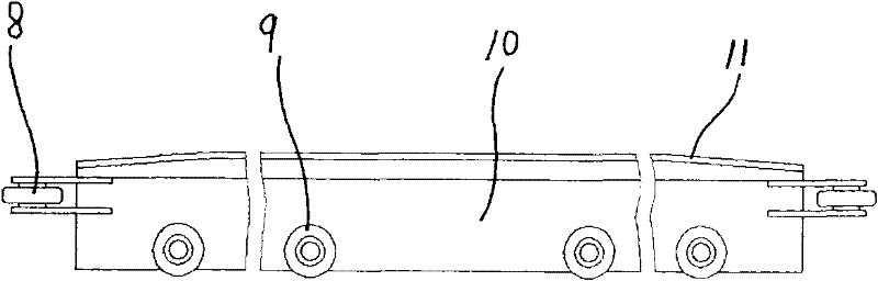 Corner roller for ribbon conveyer bending device