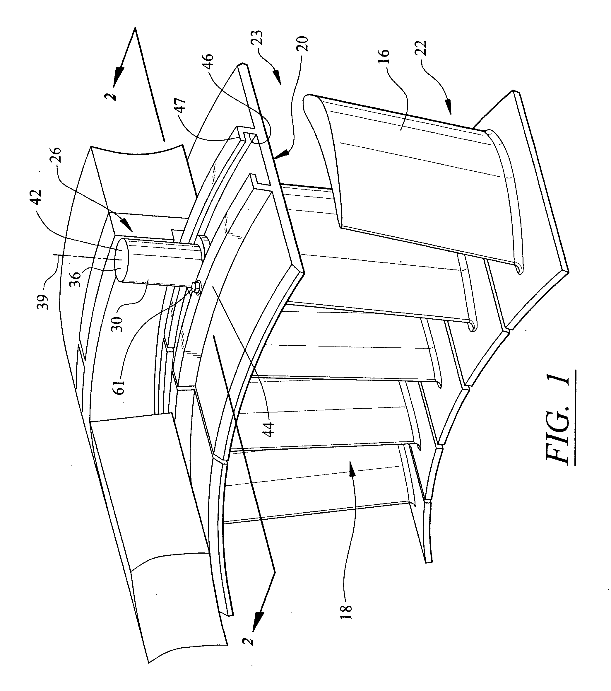 Turbine engine sealing device