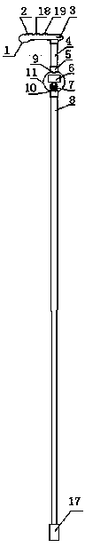 Intelligent monitoring walking stick for the aged and monitoring method thereof