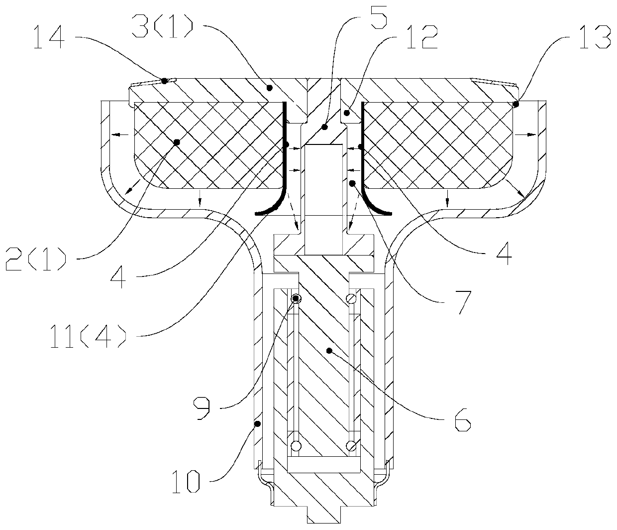 Rotary anode target for X-ray tube, preparation method and target assembly