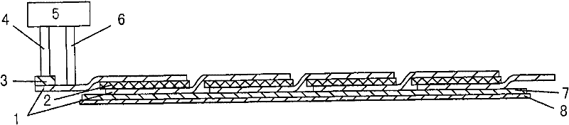 Method for welding crystalline silicon solar energy assembly bus bar and interconnector