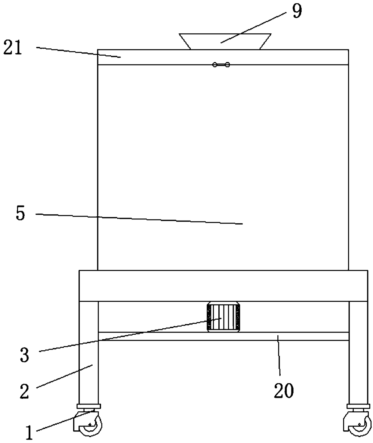 Filter settling apparatus convenient to clean for medicine production