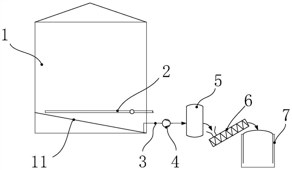 Self-slag-removal storage tank and accumulated slag cleaning method thereof