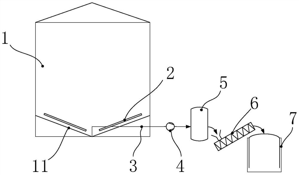 Self-slag-removal storage tank and accumulated slag cleaning method thereof