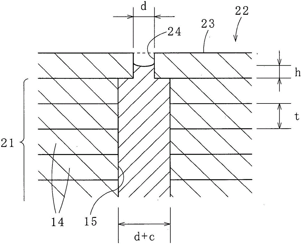 Laminated core and method for manufacturing the same