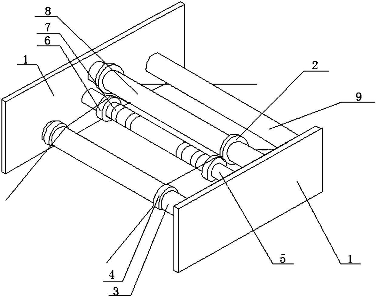 Slitting device used for thin film slitting machine