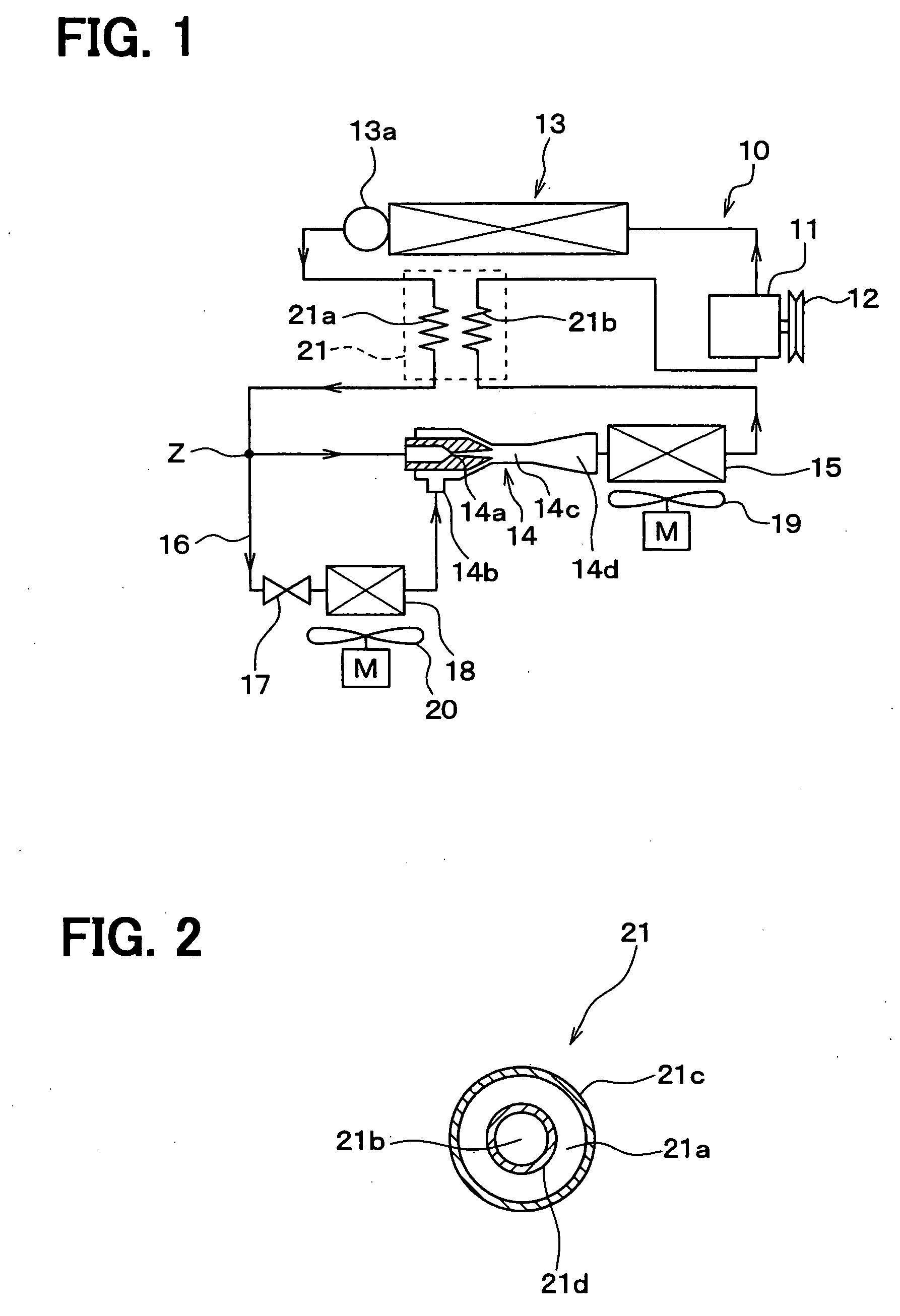 Ejector type refrigerating cycle