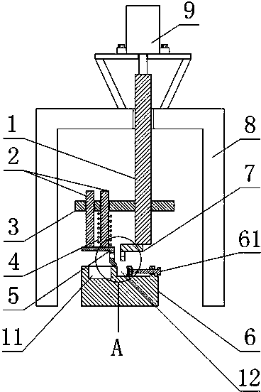 Pin bending device suitable for expanding or narrowing width between pins