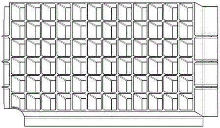 Forming method of carbon fiber composite material grille