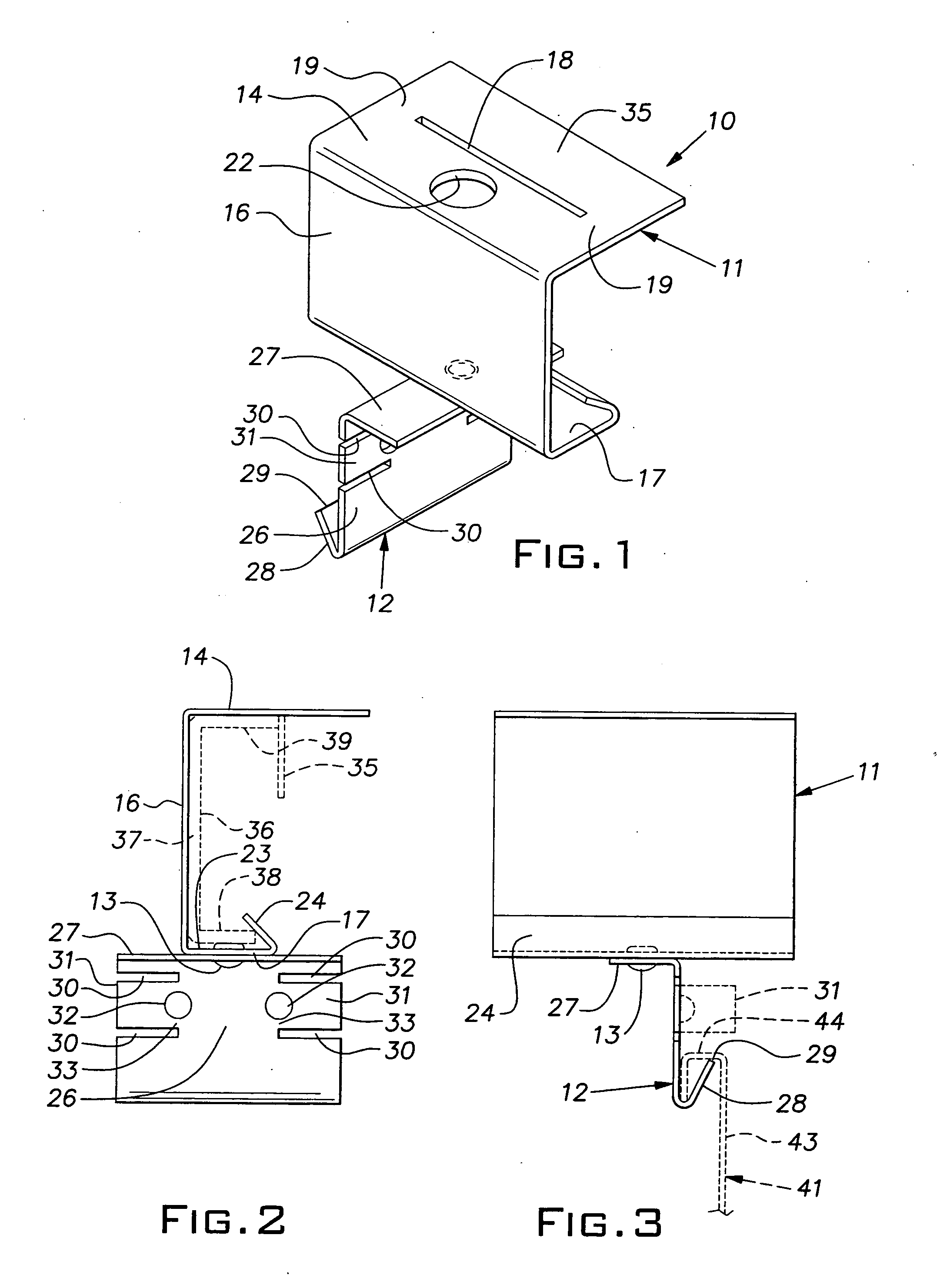 Panel attachment clip