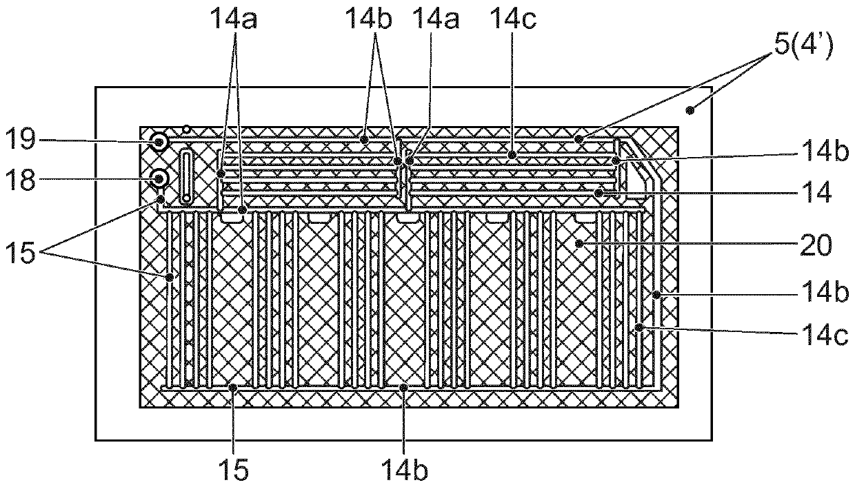 BATTERY HOUSING WITH INCORPORATED COOLING system