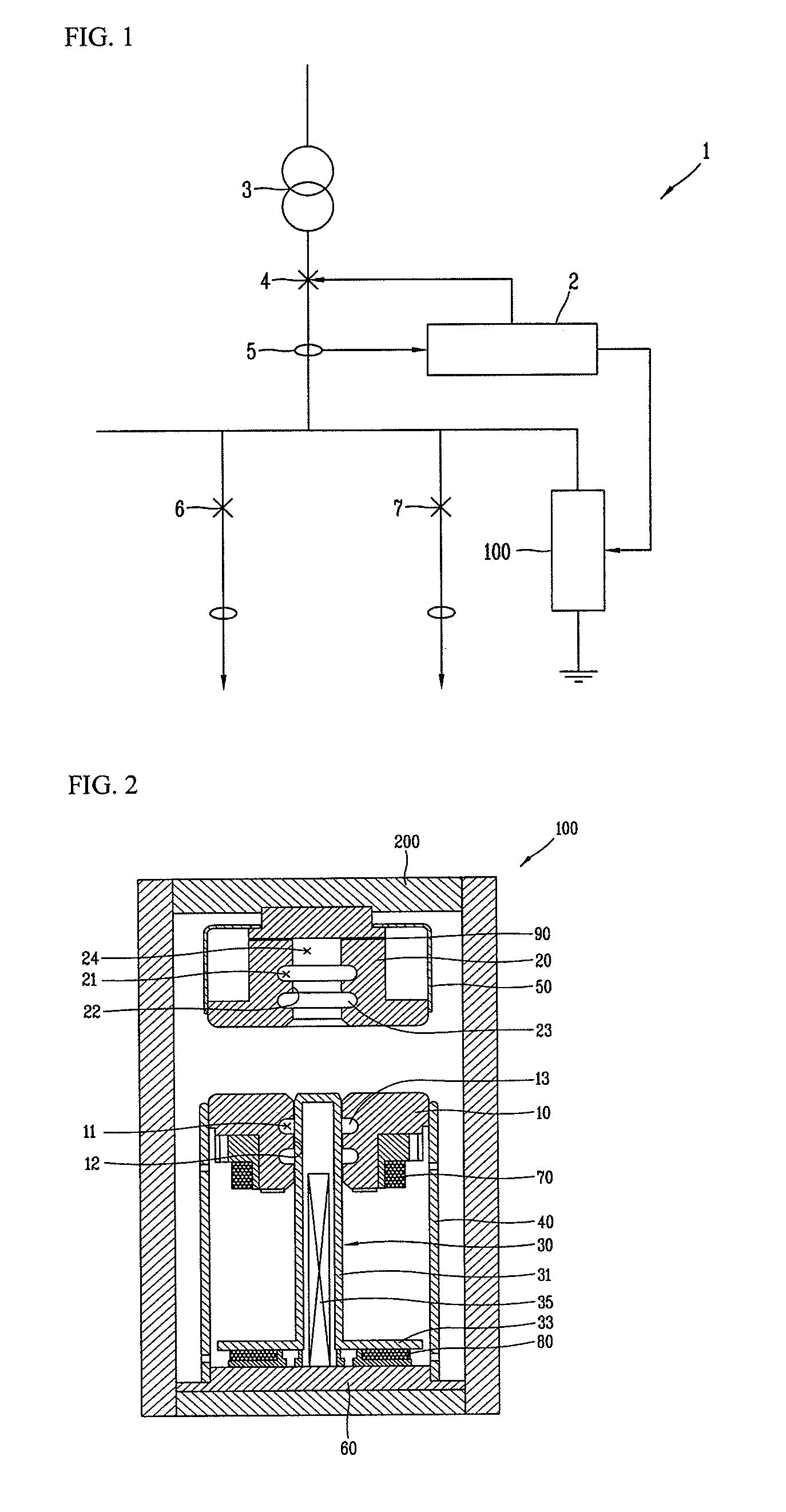 High-speed closing switch in power distributor