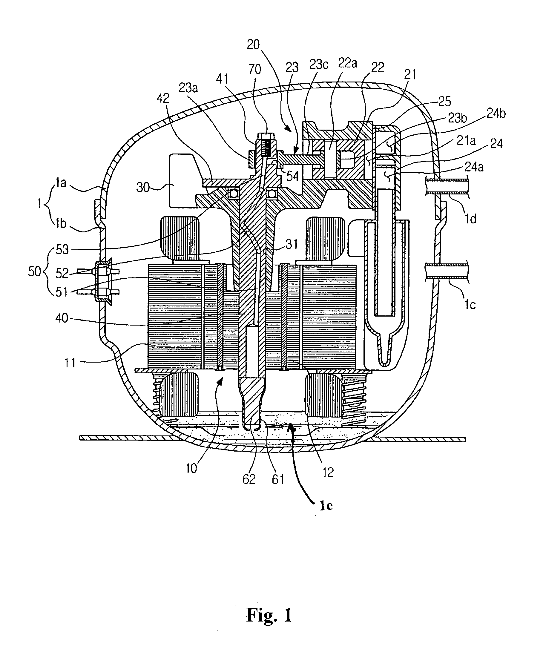 Hermetic compressor