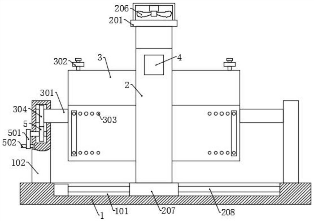 A water-based wood paint drying equipment