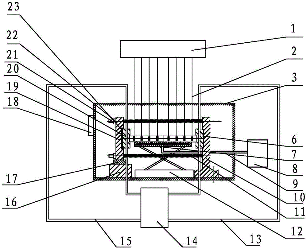 A contact thermal resistance detection device under micro-stress conditions