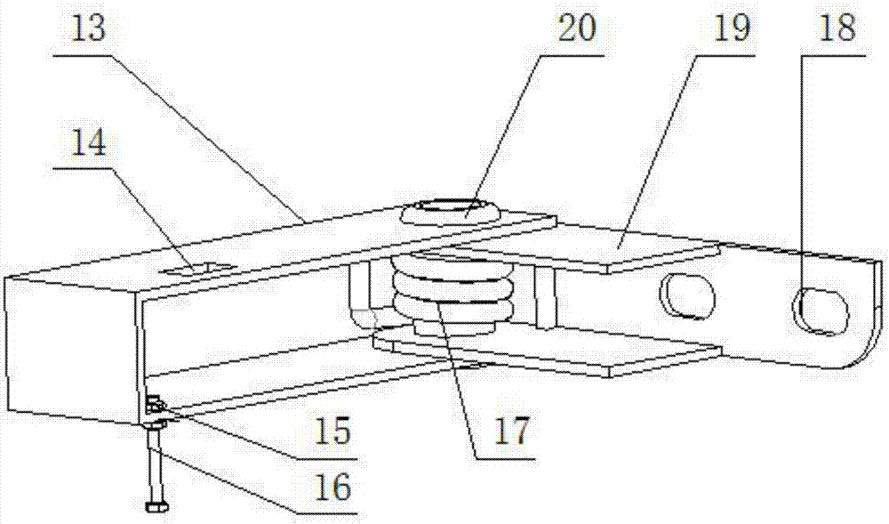 Explosion-proof type mechanical switching-off device for gas emergency switching off