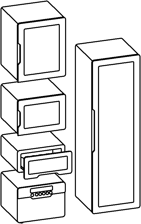 Module combined refrigerator
