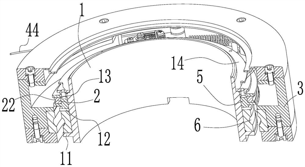 A long-life slip ring based on rolling-slip combination