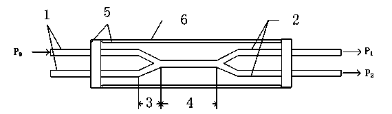 Acoustic emission sensing system based on single mode fiber coupler