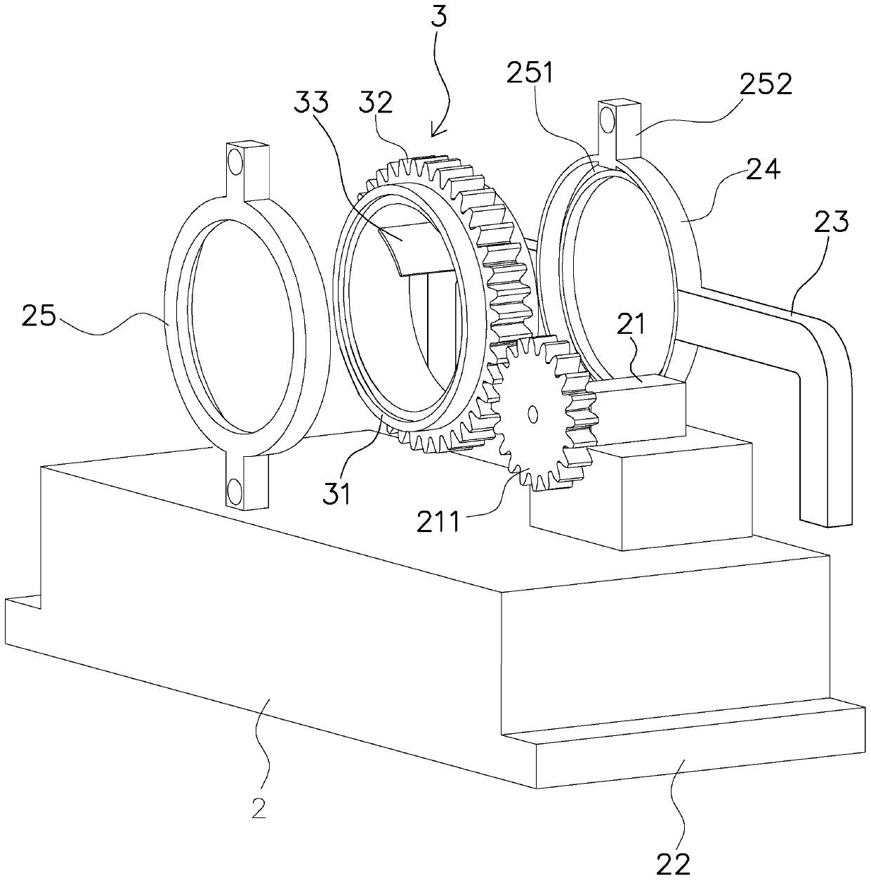 Flaw detection device of round pipe type steel member