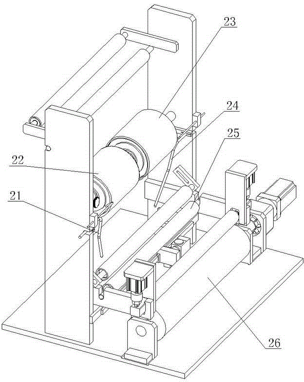 Medical glove lining paper packaging machine