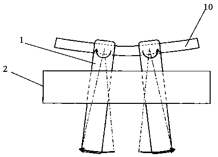 Device for bending bone plate in same plane