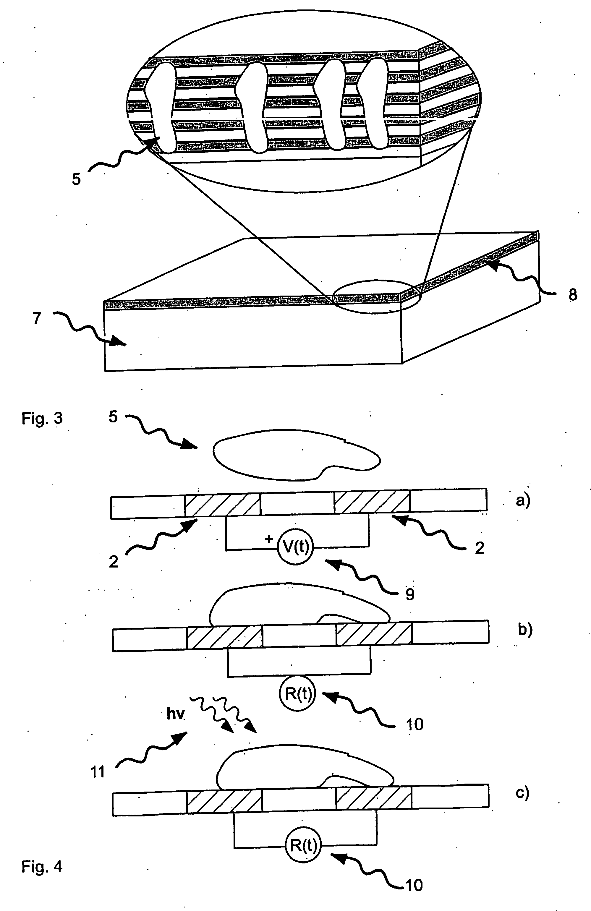 Nanoelectrode device for chemical analysis