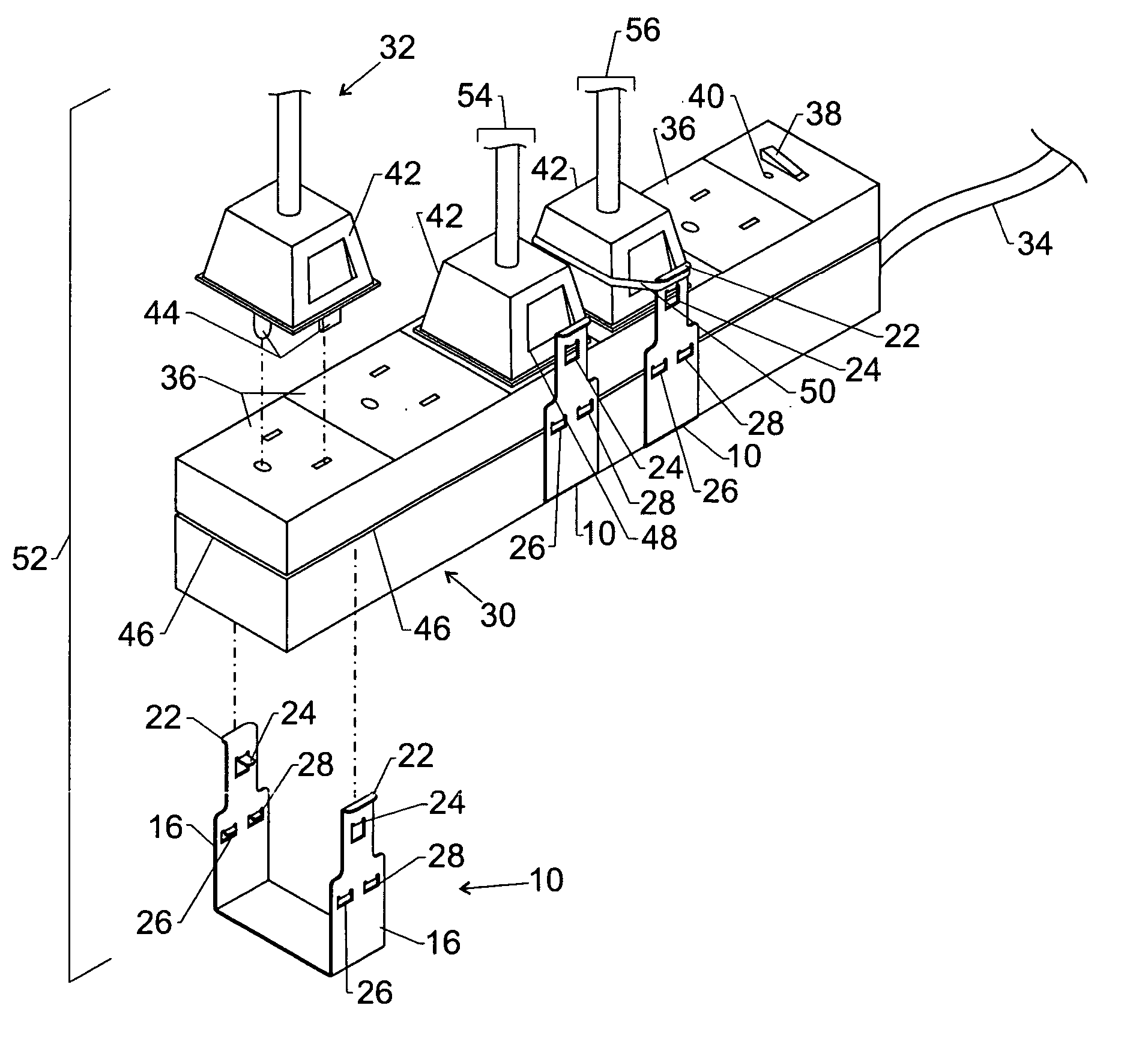 Cable plug retention clip