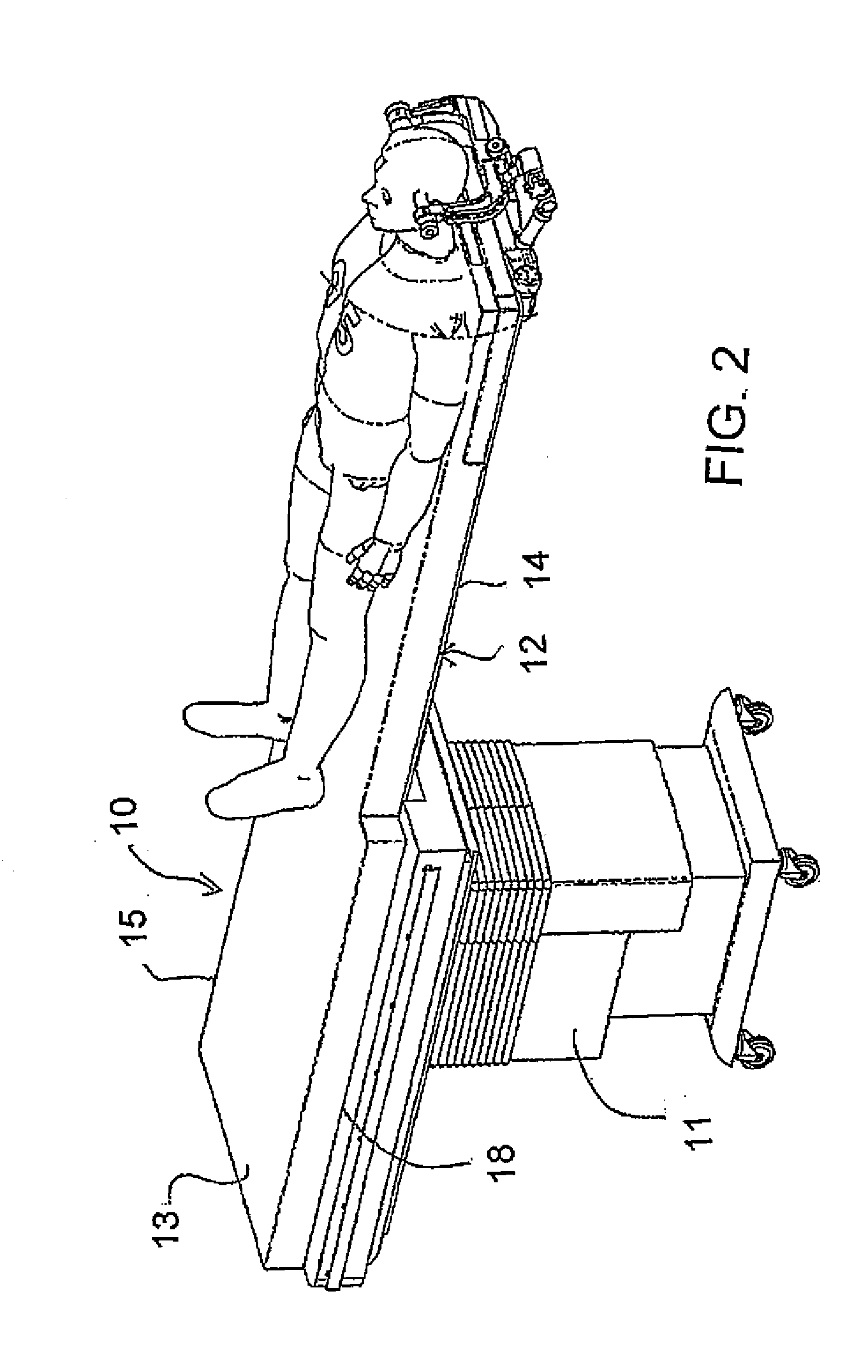 Drive System for a Head Clamp for Use in Imaging by Magnetic Resonance and X-Ray