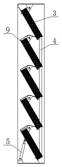 Efficient energy-saving rotary blade type silencing air filtering device