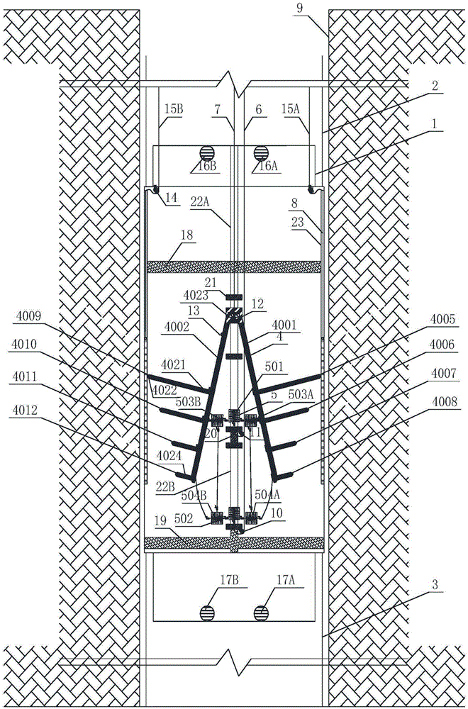 An umbrella-shaped stepped multi-point displacement gauge anchor head for soft soil composite strata