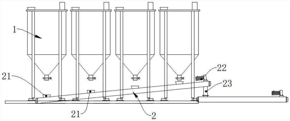 Automatic silicone adhesive powder feeding system