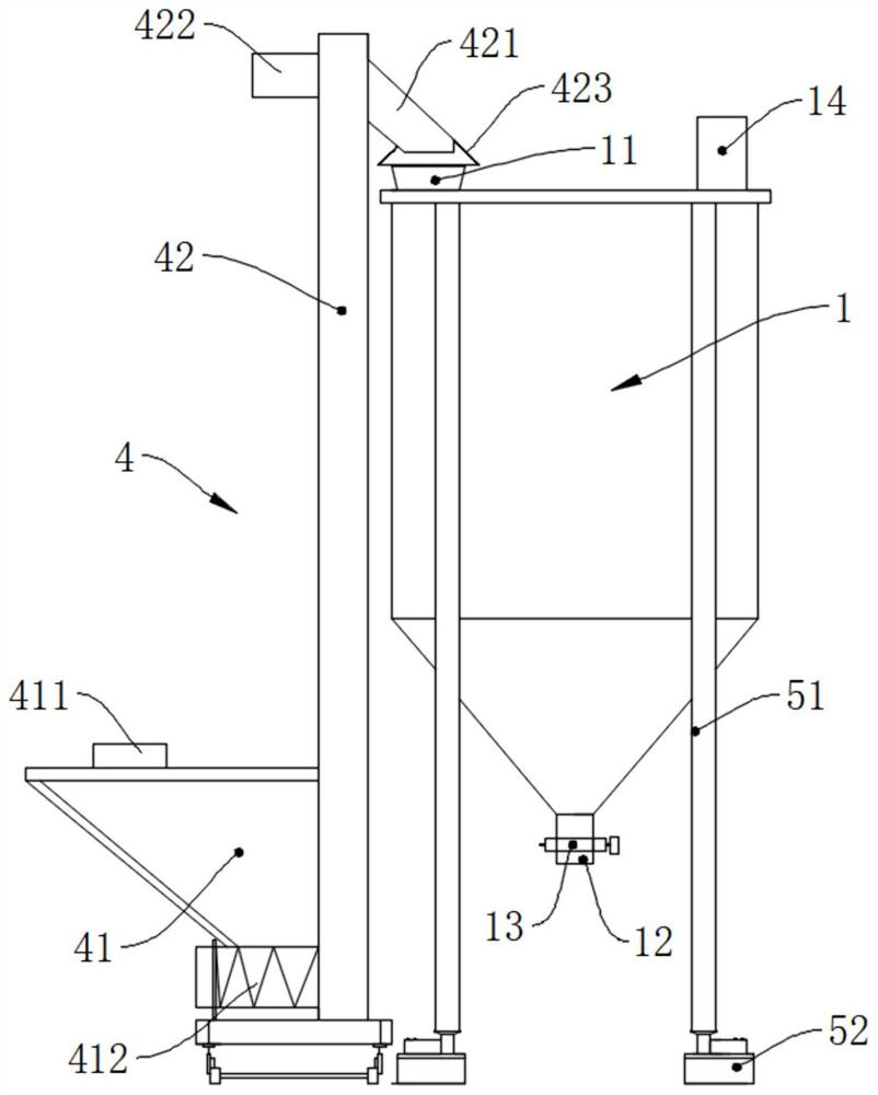 Automatic silicone adhesive powder feeding system