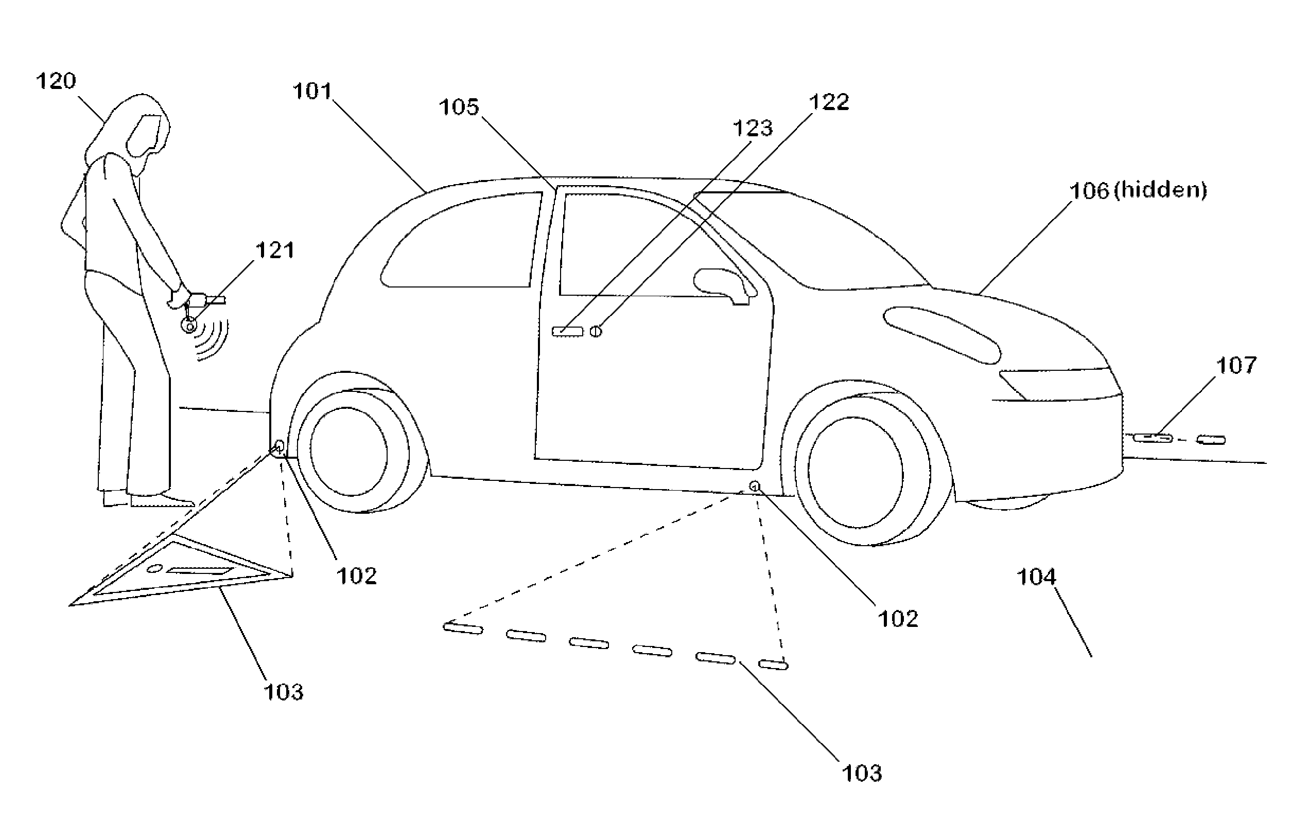 System that warns in advance of occupants exiting or entering a parked vehicle