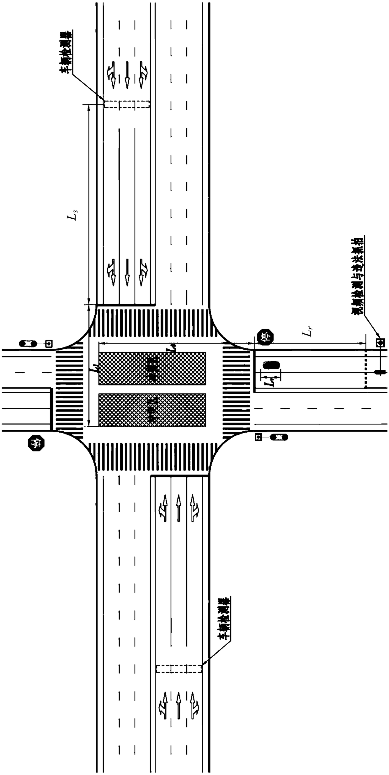 Method for judging traffic violation of stopping to yield by motor vehicle driver at intersection