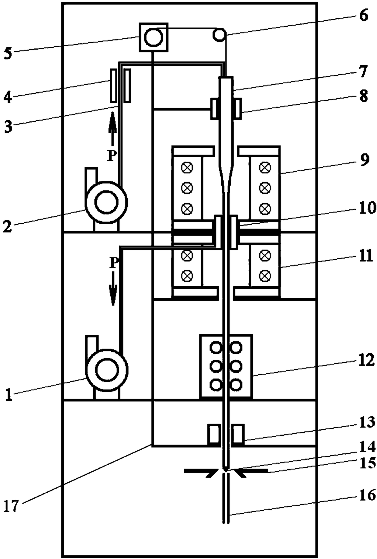 Glass tube secondary drawing apparatus and method thereof