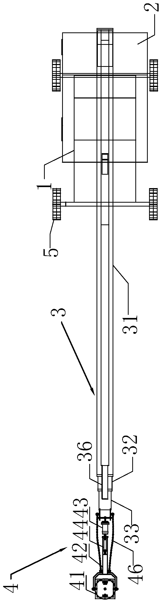 Ultrahigh-pressure water rust removal intelligent overhead vehicle