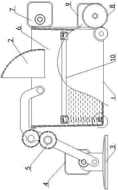 Mop machine realizing automatic operation