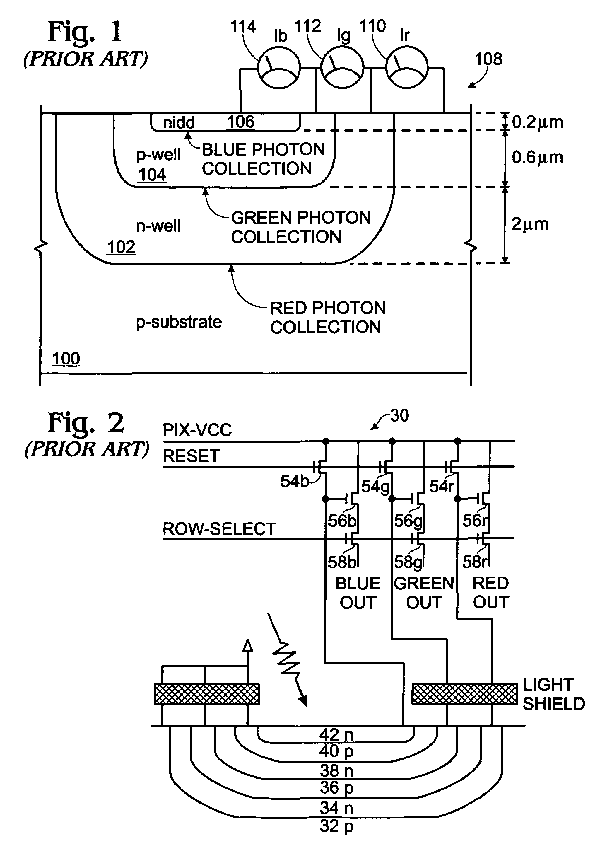 Real-time CMOS imager having stacked photodiodes fabricated on SOI wafer