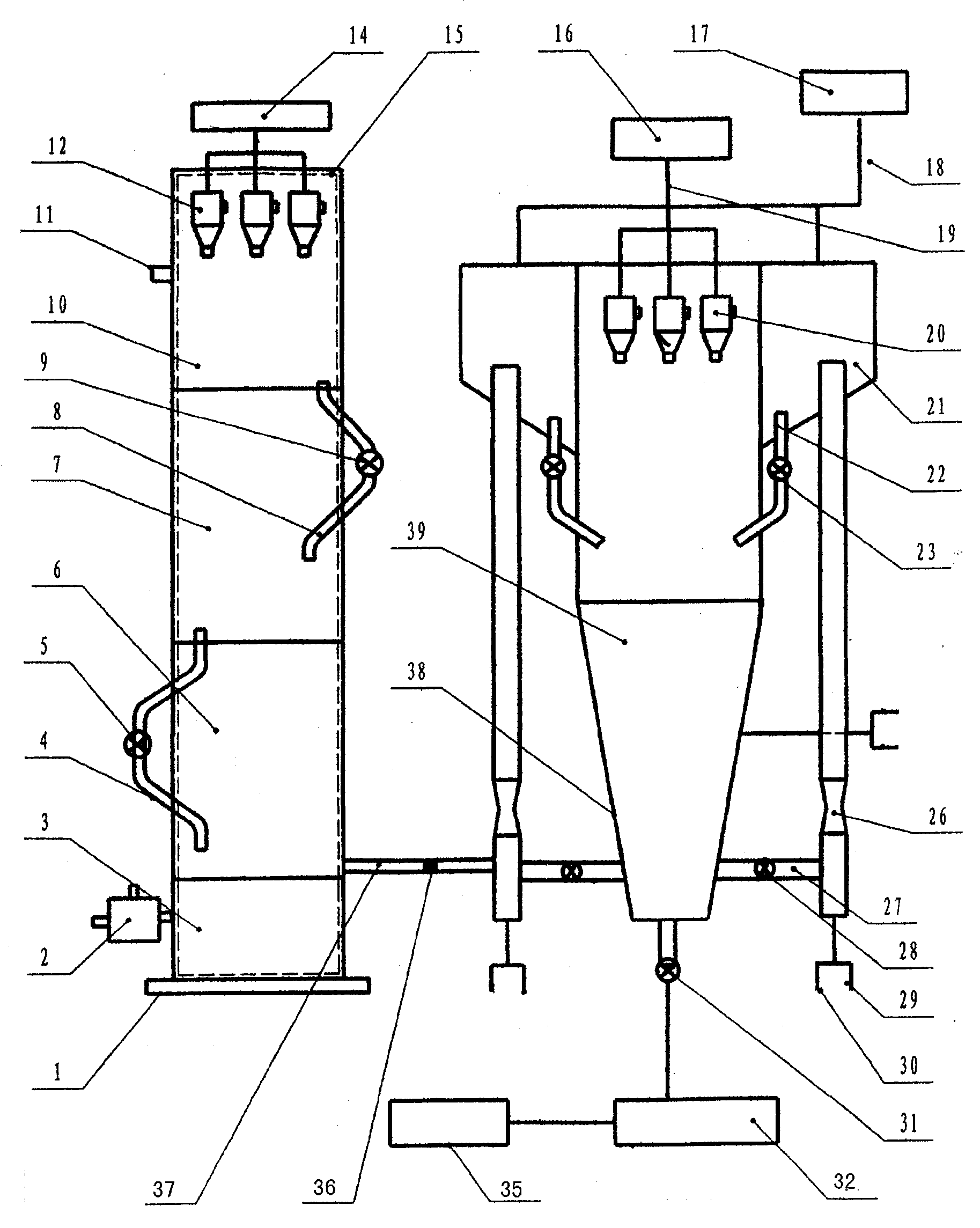 Powder coal grading clean grading utilization technology using thermal dissociation as the first stage