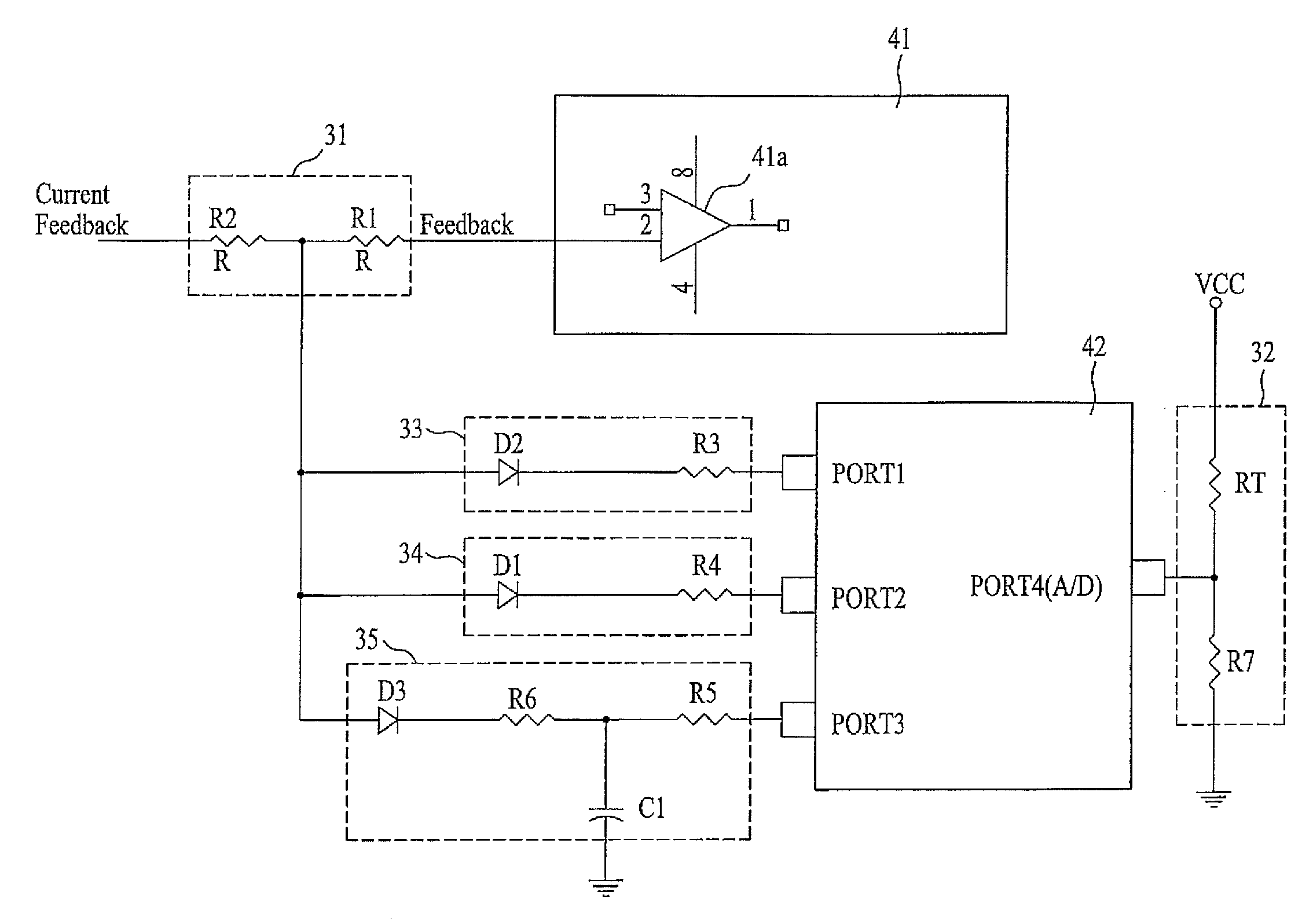 Driving circuit of surface light source and method of driving the same