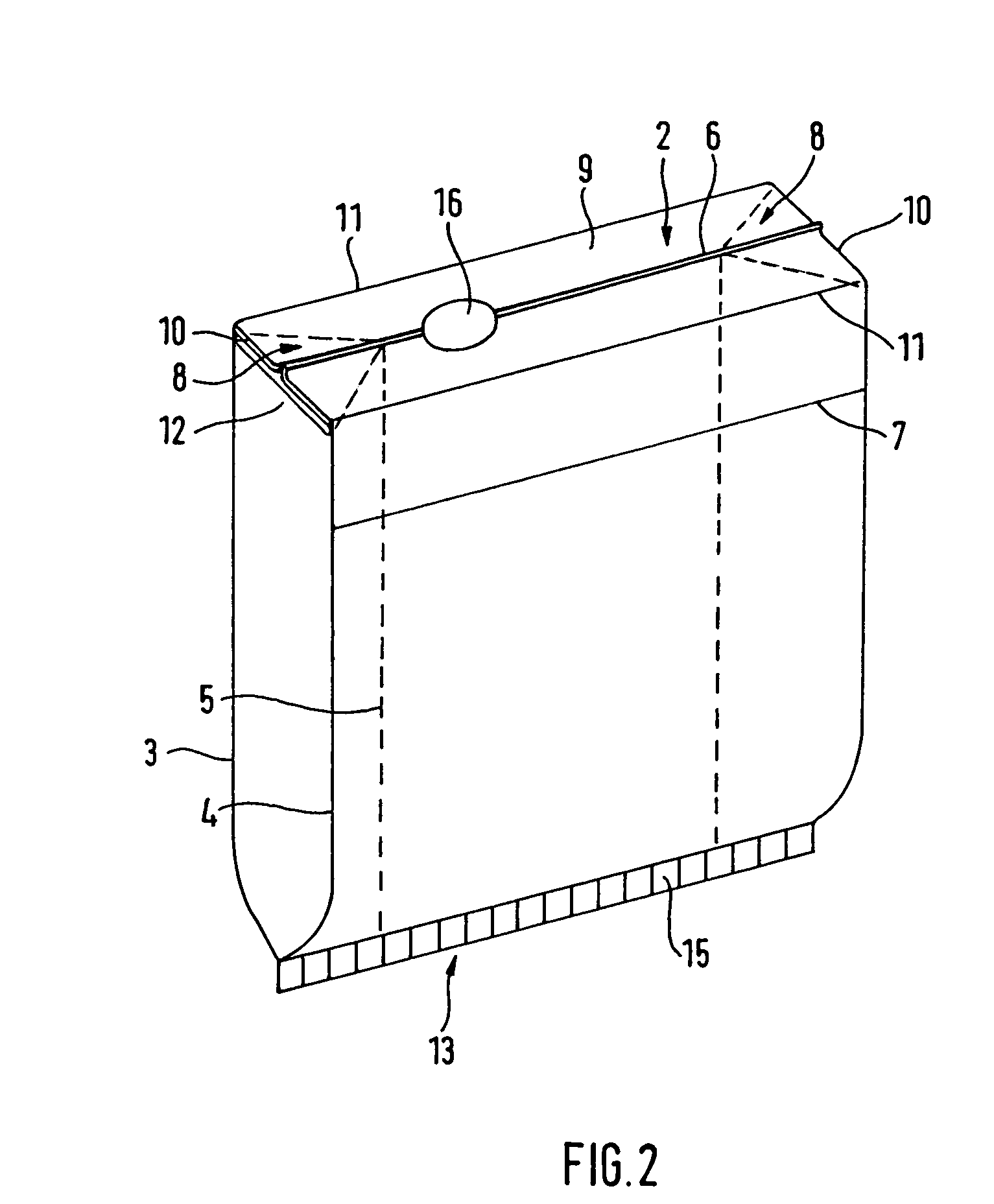 Filter bag and method for the production thereof