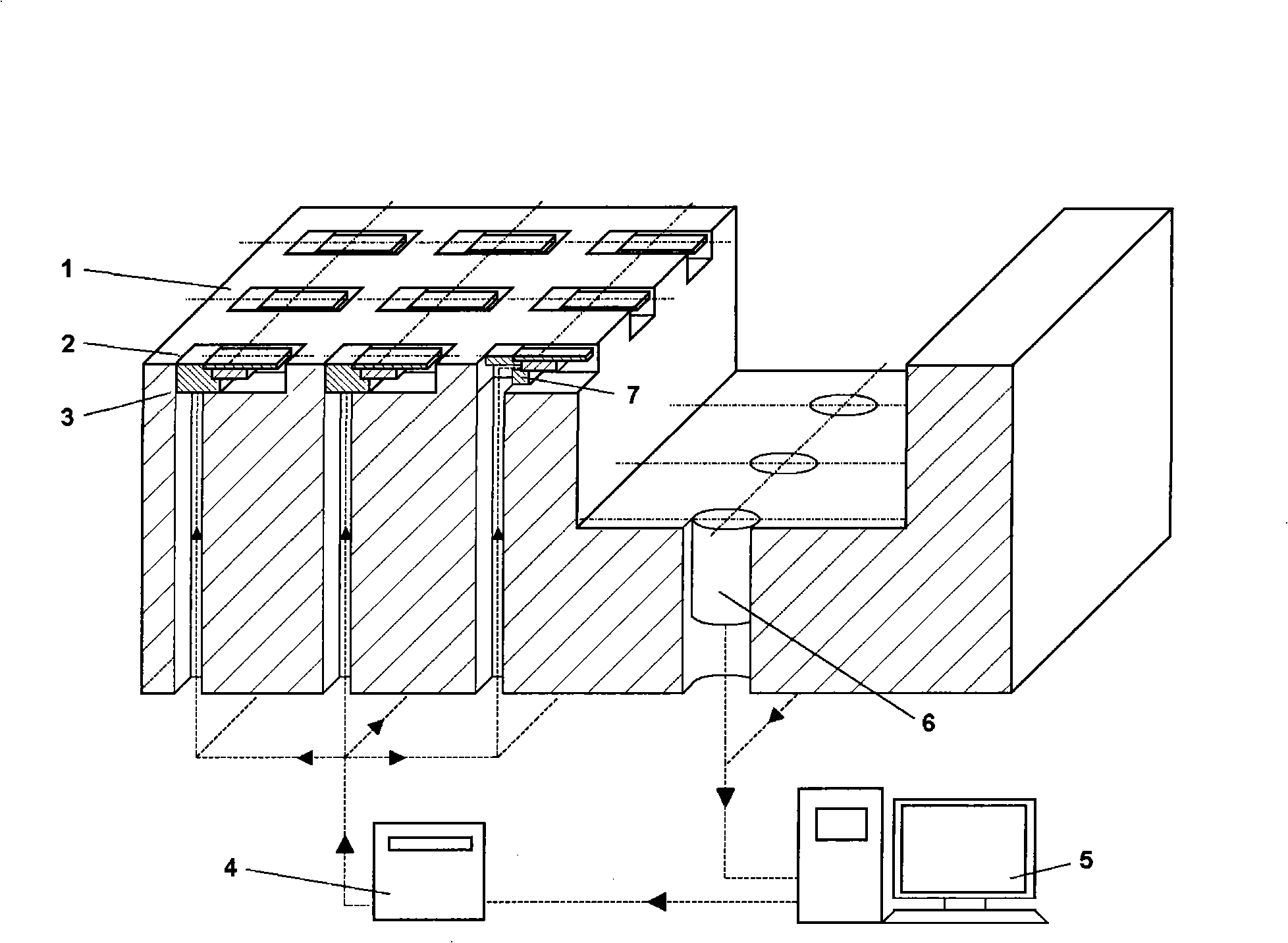 Three-dimensional cavity resonance pulsating pressure and aerodynamic noise inhibition device