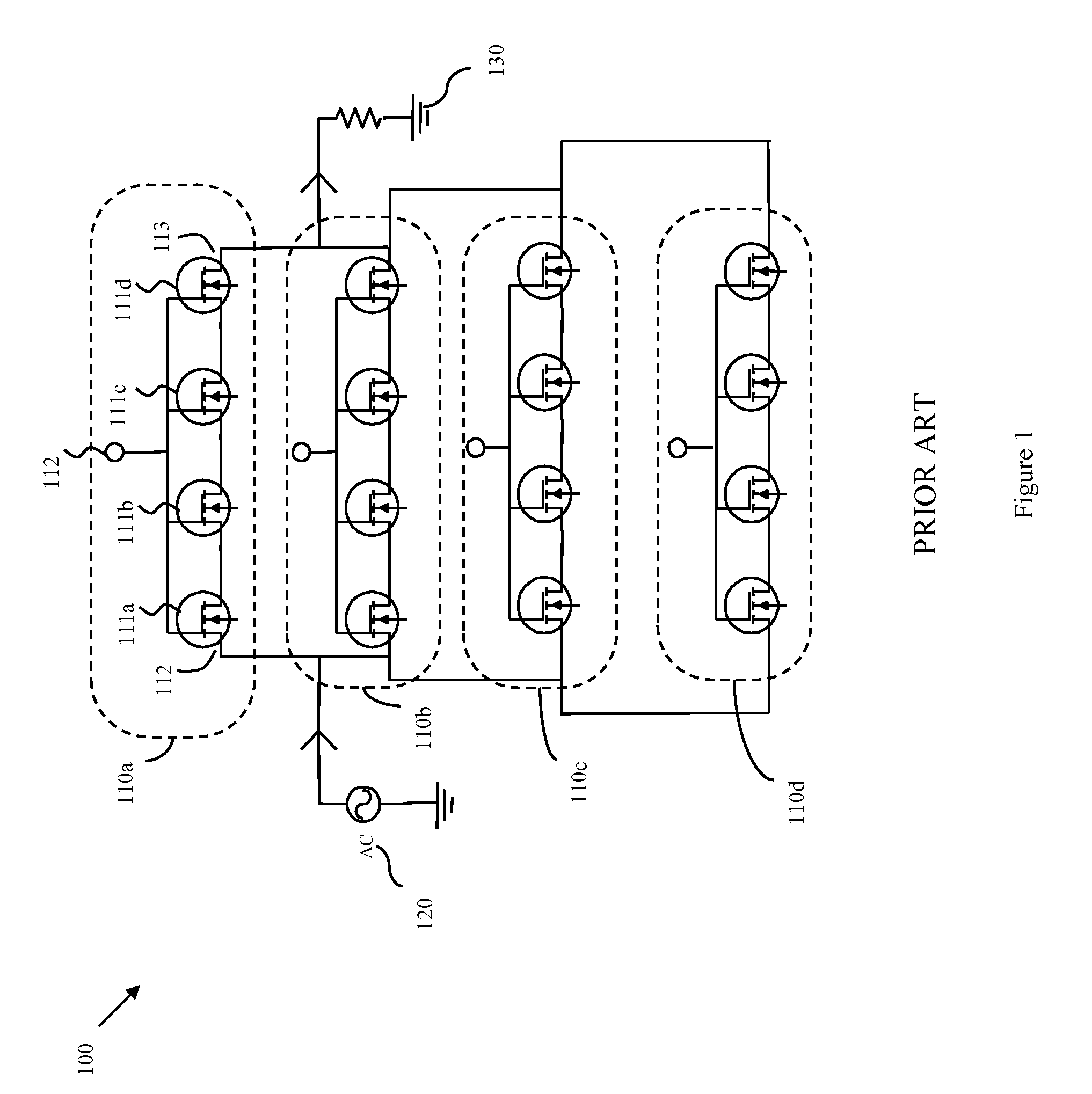 Merged Field Effect Transistor Cells For Switching