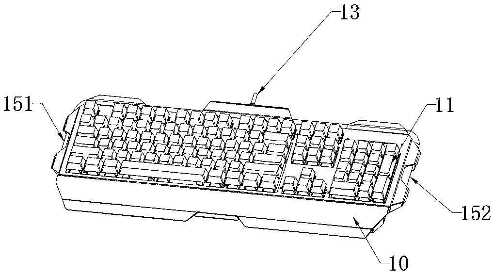 Water-cooled luminescent keyboard and manufacturing method thereof