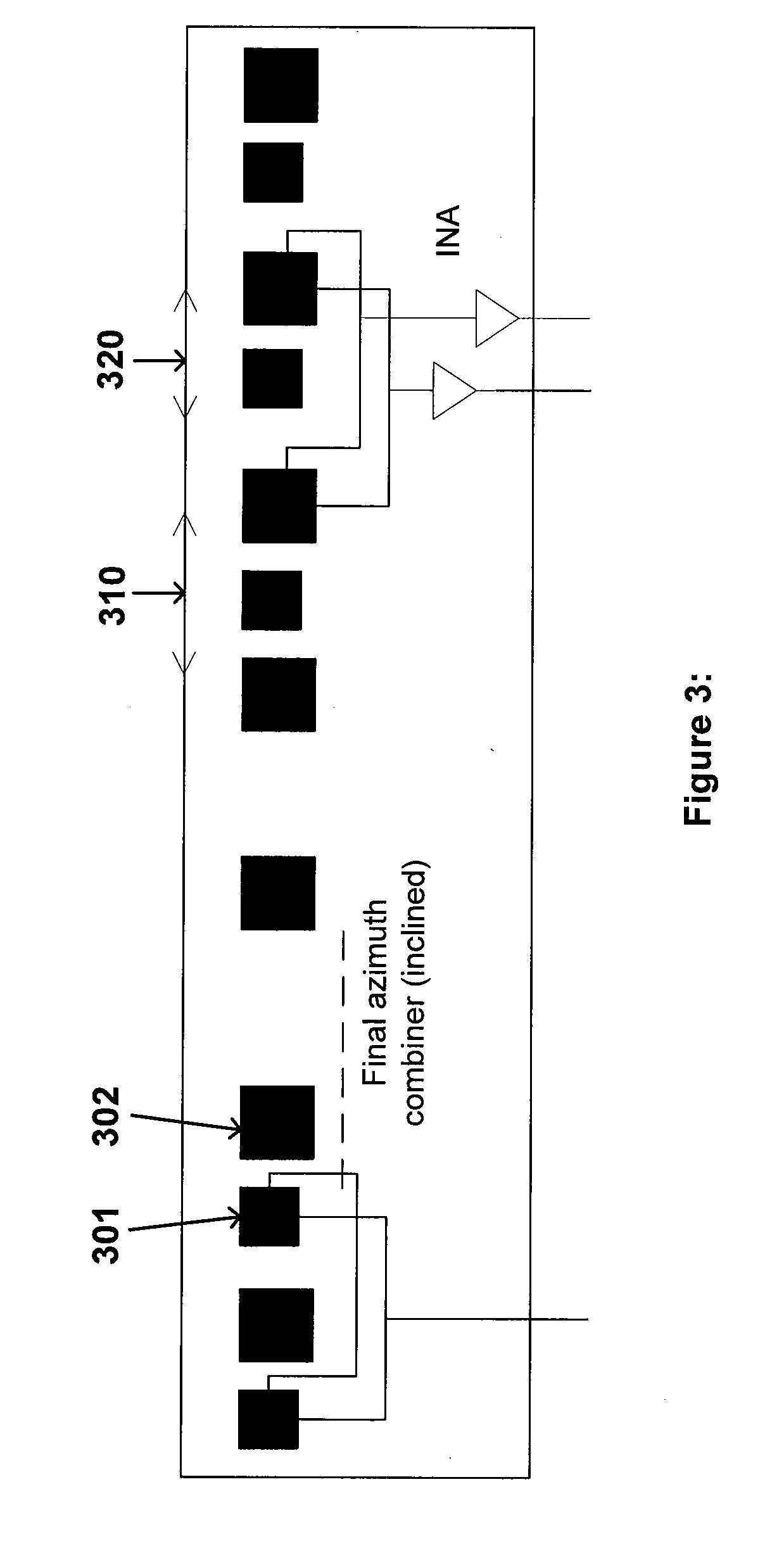 Hybrid single aperture inclined antenna