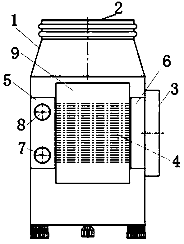 A kind of exhaust device for direct air cooling unit